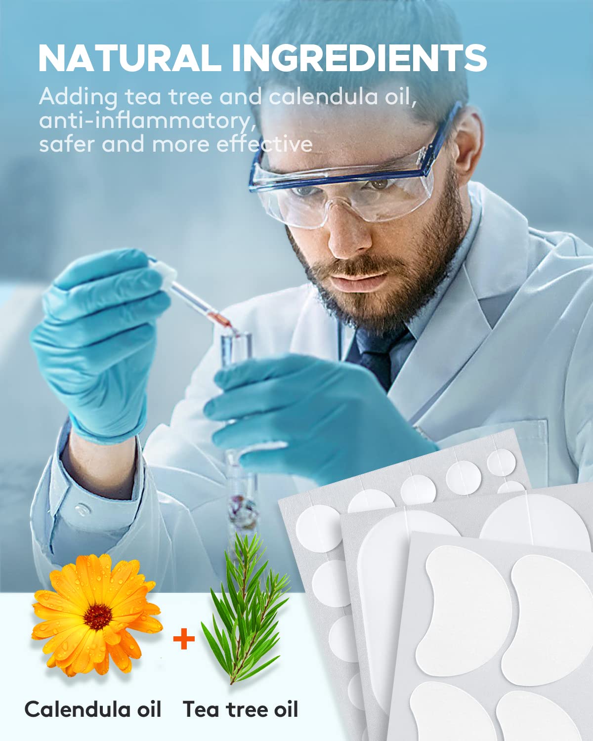 LitBear Pimple Patches, Large Acne Patches for Face Chin, or Body, Acne Spot with Tea Tree & Calendula Oil - Image 4