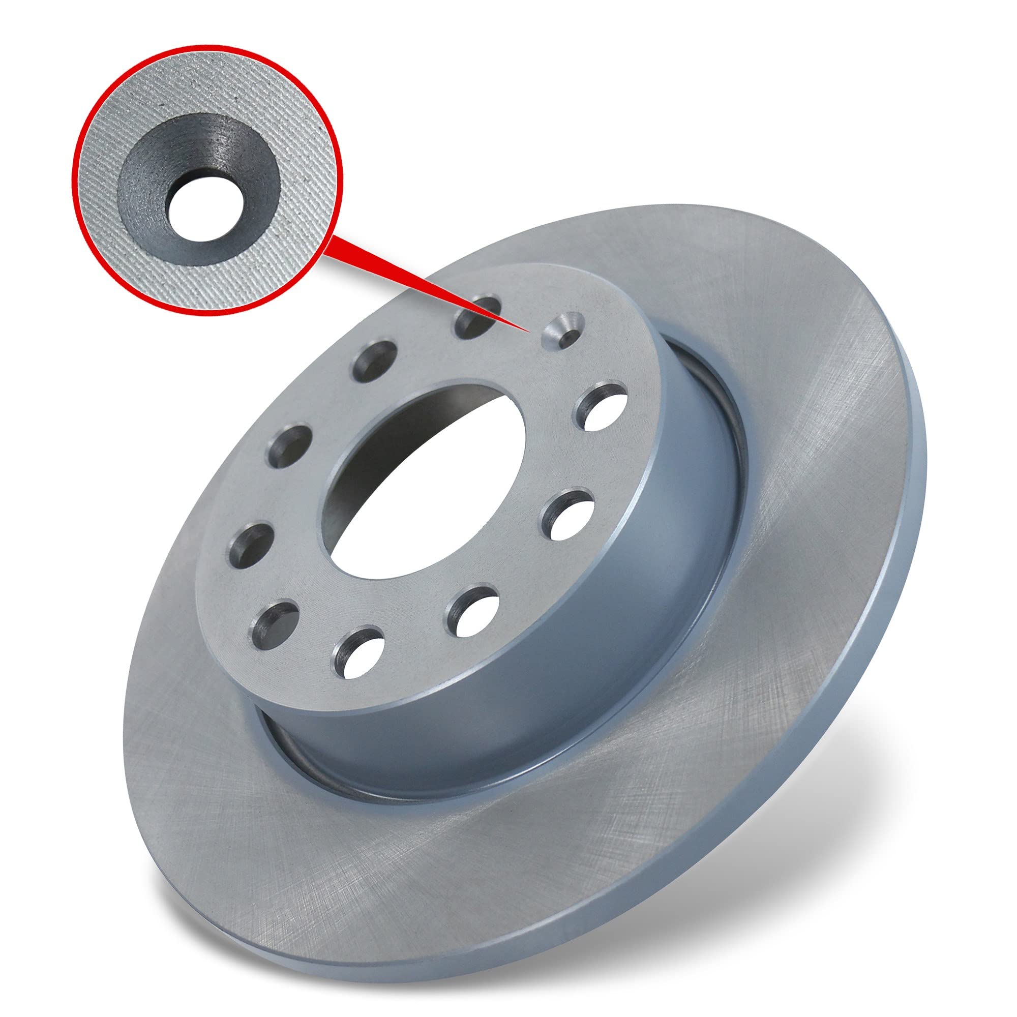 Febi bilstein 36215 Disque de frein | Compatible avec : Audi A3, A3 Sportback, Seat Altea, Altea XL, Toledo III, Skoda Octavia II, Octavia II Combi, Superb II