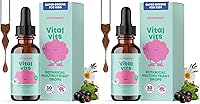 Vista 10 de JoySpring Vital Vits - Multivitamínico líquido para niños, 1 onza líquida (30 porciones), vitaminas líquidas a base de hierbas para niños, sabor