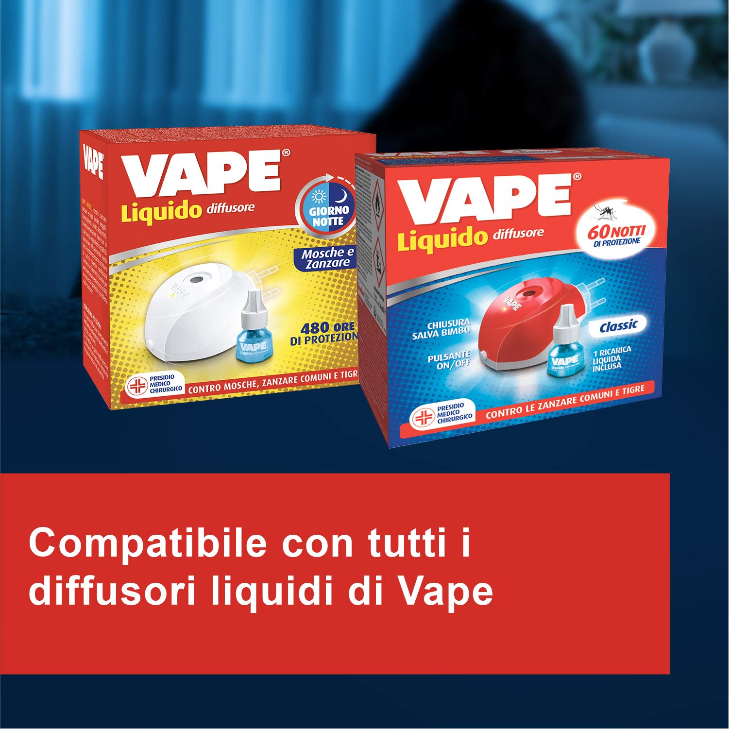 Vape, Ricarica Liquida Mosche-Zanzare, Protezione per 480 ore, Protegge  dalle Mosche, Zanzare Comuni e Tigre, 22 ml : Amazon.it: Giardino e  giardinaggio