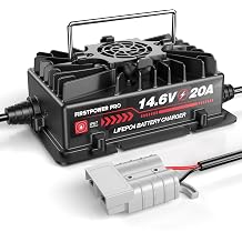 FirstPower Pro 36 Volt Golf Cart Charger for EZGO TXT Golf Carts + 14.6 Volt LiFePO4 Battery Charger, 12V 20A Lithium Battery Charger
