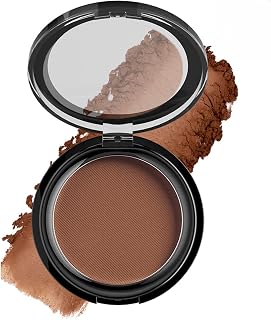 Pressed Matte Bronzing Powder, Warm Medium Brown, Mirrored Compact, 1 Shade | Hinged Case With Integrated Mirror, Adds Visible Warmth And Facial Definition, For Daily Make-Up And Travel Touch-Ups