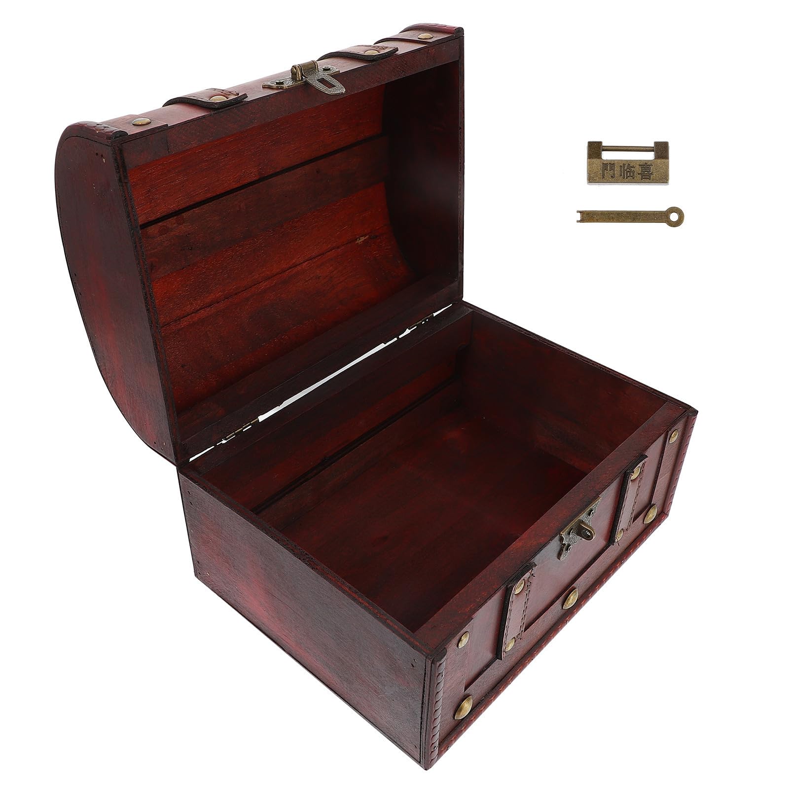 Boîte à Bijoux Rétro Bois Cadeau Idéal Design Antique Unique pour Femme