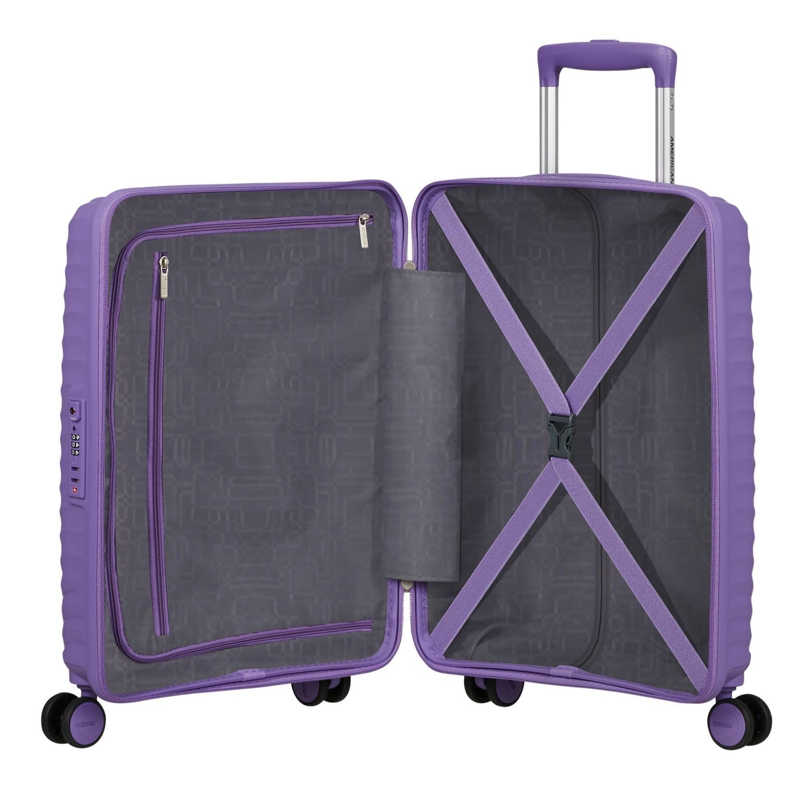 American Tourister carrello Diablast Spinner 55/20 TSA Trolley Purple Pulse porpora