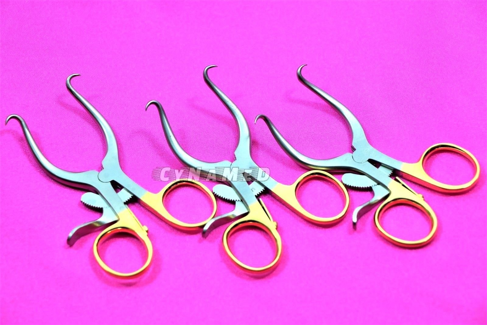 3 Premium Gold Ring Pediatric Gelpi Retractor 3.5