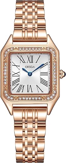 ORSGA Women Watches Cadence Watch for Women - Stylish Watch for Women - Latest Stylish & Unique Diamond Square Watches for Women & Girls, Branded Ladies Watch Waterproof Analog Wrist Women Watch