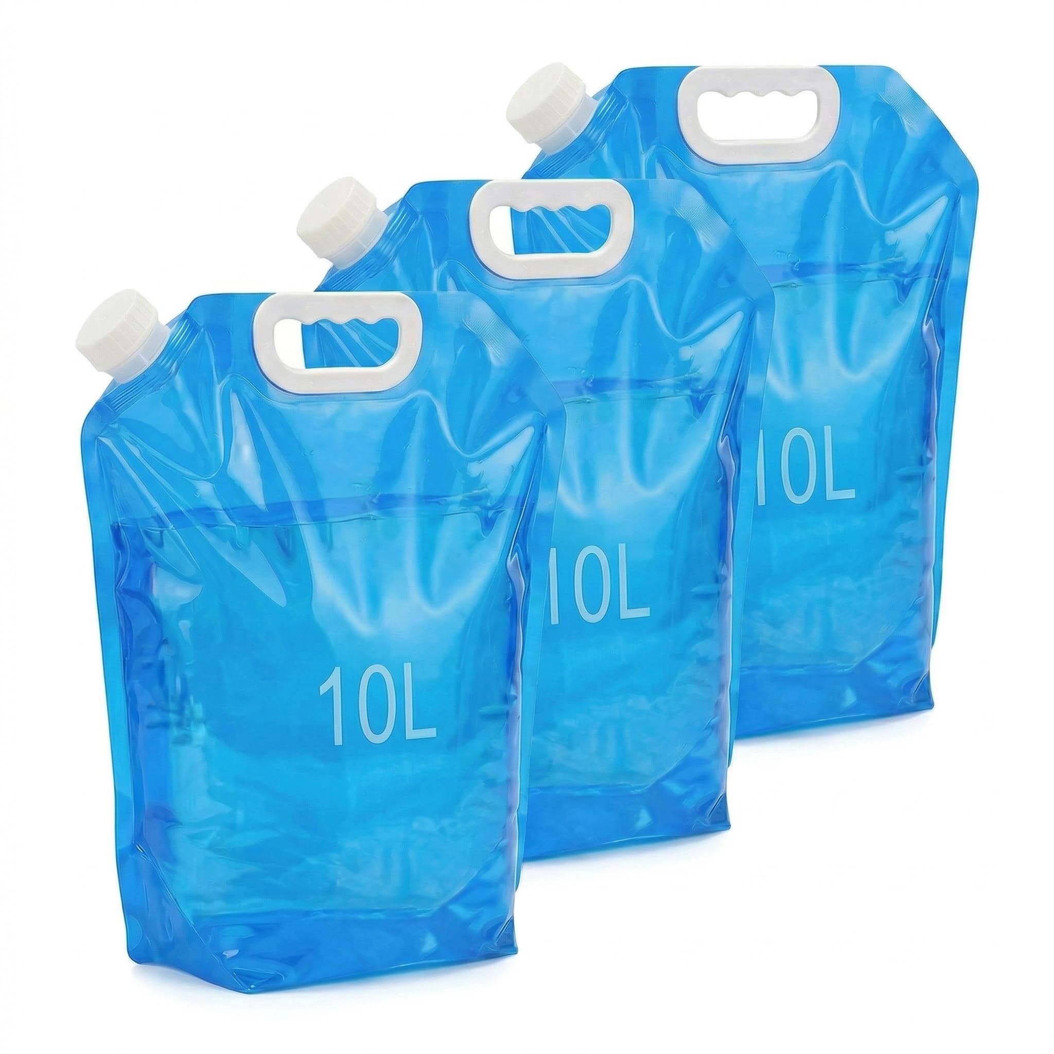 DN DENNOV 2023NEW Faltbarer Wasserkanister(3 * 10L), Faltbarer Wasserkanister, Wasserbeutel Notfall, Wasserkanister