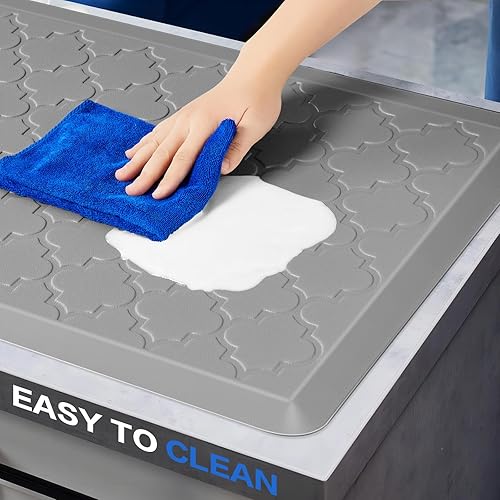 Miniatura 5 de Tapete de cocina acolchado antifatiga, 12 pulgada de grosor, impermeable, antideslizante, tapete de escritorio ergonómico resistente para cocina,