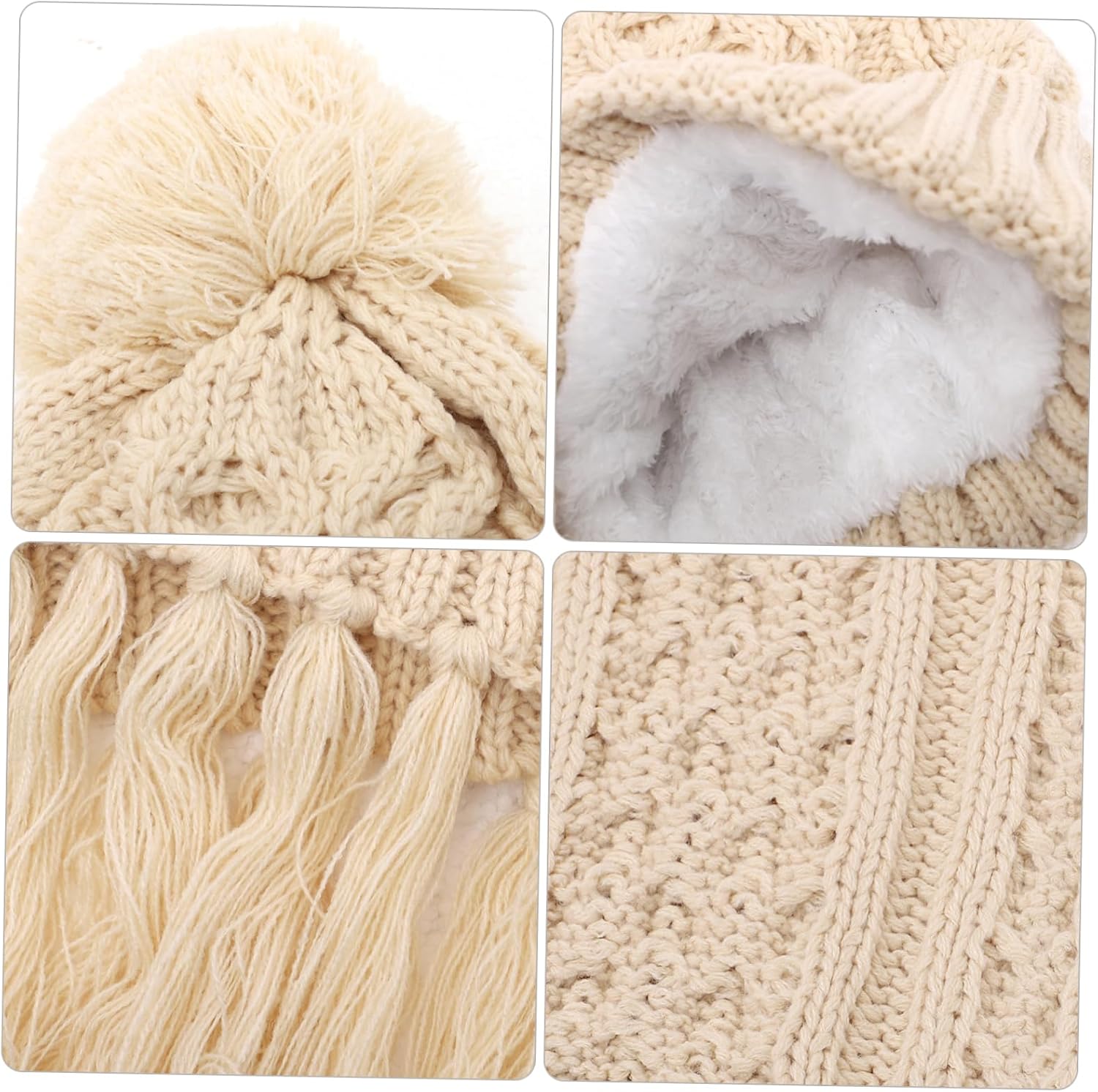 1 Set Autumn Winter Wool Hat Winter Accessories Winter Hat Scarf Gloves Knit Hat Knit Scarf and Gloves
