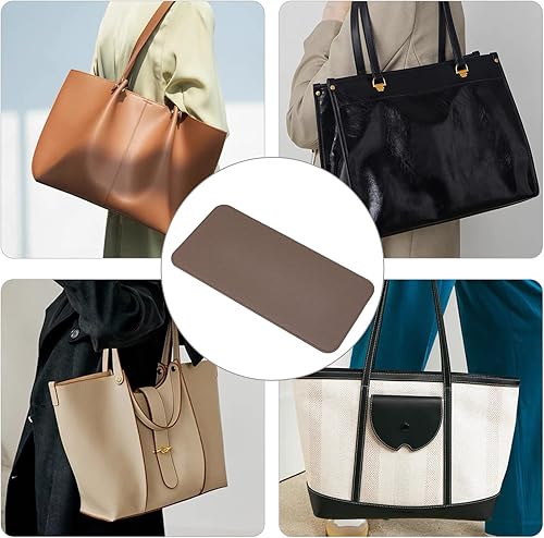 Miniatura 6 de WADORN Moldeador de base de bolso de piel sintética, cojines inferiores rectangulares de 11.8 x 5.9 pulgadas, bolsa de cuero vegano, forro grueso,