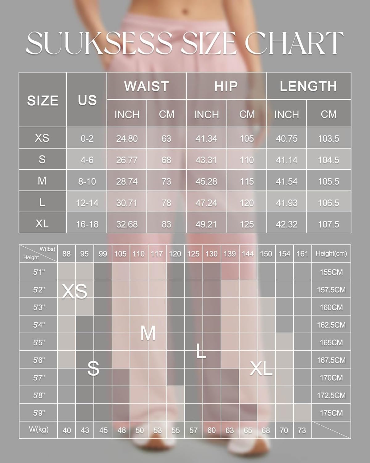 SUUKSESS Women Wide Leg Work Pants High Waisted Drawstring Waffle Knit Trousers - Image 6