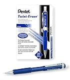 Pentel Twist-Erase III Mechanical Pencil, (0.9mm), Blue Barrel, Box of 12 (QE519C) – view 1