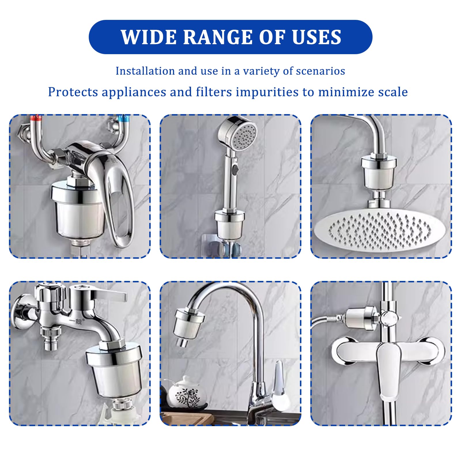 10 Pezzi Elemento Filtrante,Filtro in Cotone,Anticalcare Filtro in Cotone,Rlemento Filtrante de Filtro Acqua Doccia per Doccia o Filtro Acqua Rubinetto può Filtrare lo Sporco Nell'acqua