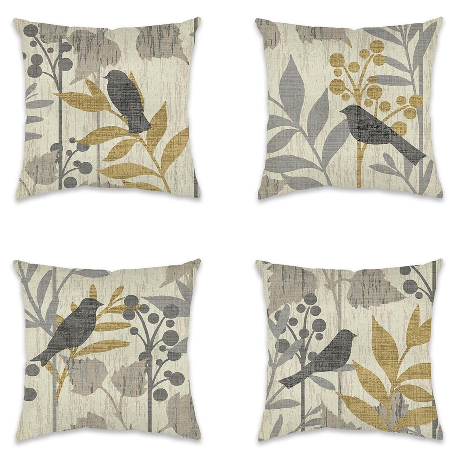 Housses de coussin 50x50cm en lin pour revitaliser un canapé usé facilement
