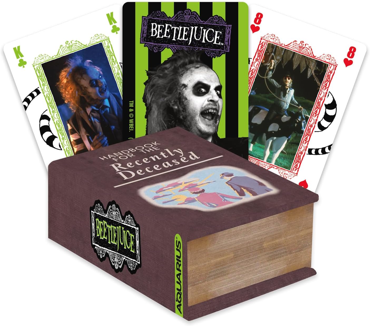 Aquarius Beetlejuice Recently Deceased Premium Playing Cards - Beetlejuice Themed Deck of Cards for Your Favorite Card Games - Officially Licensed Beetlejuice Merchandise & Collectibles