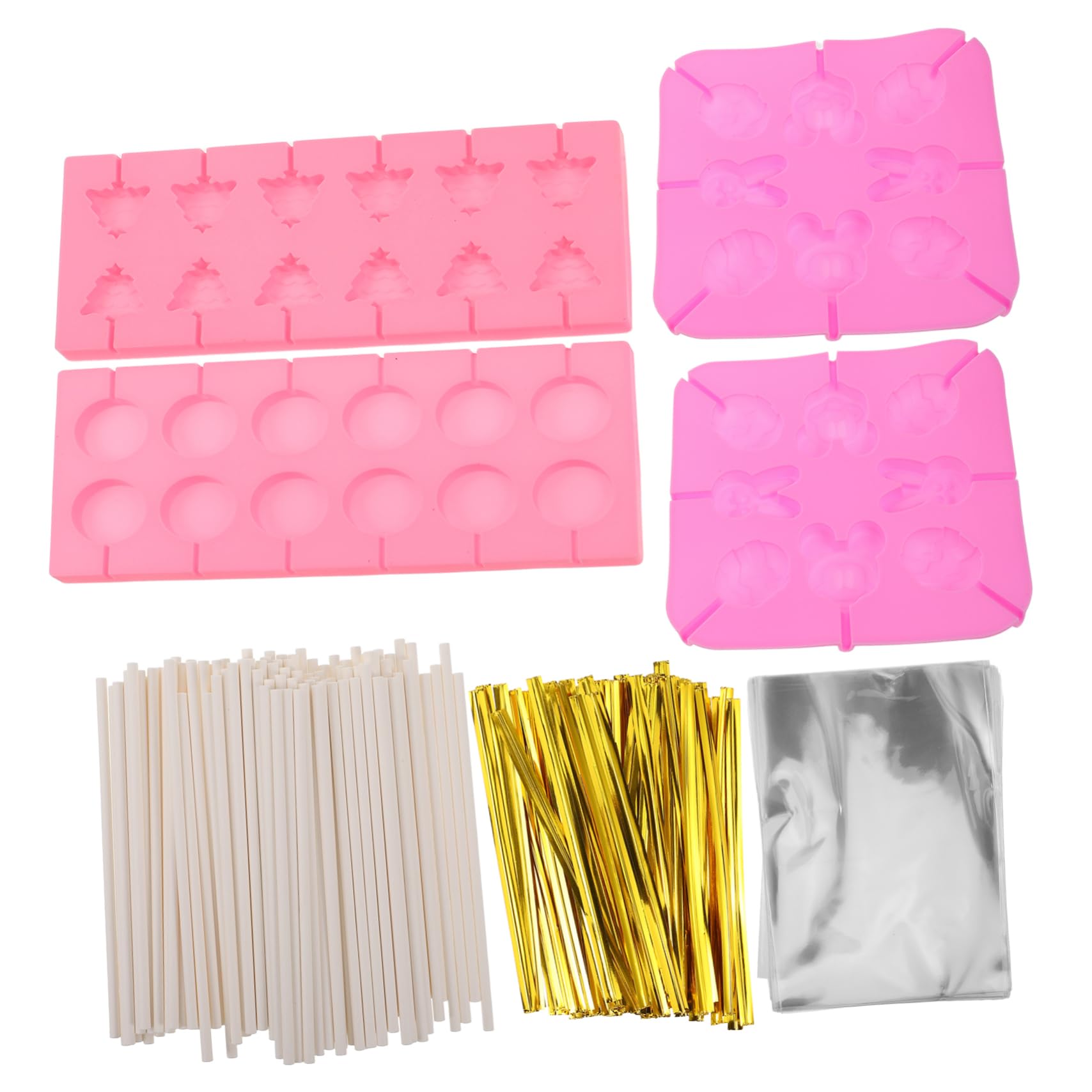 Moule en Silicone pour Sucettes de Noël, Lot 1 Set