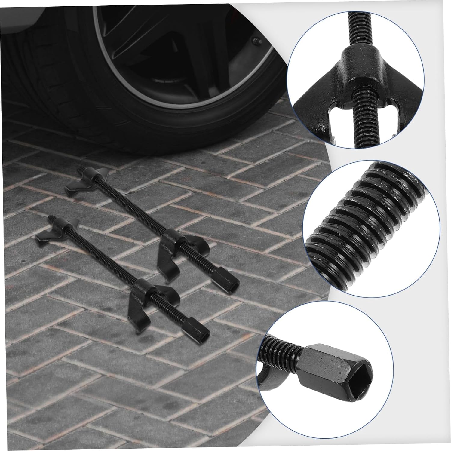 Strut Spring Compressor Tool Heavy Duty Shock Absorber Disassembly and Installation Tool Forged Coil Spring Compressor for Vehicle Suspension Maintenance