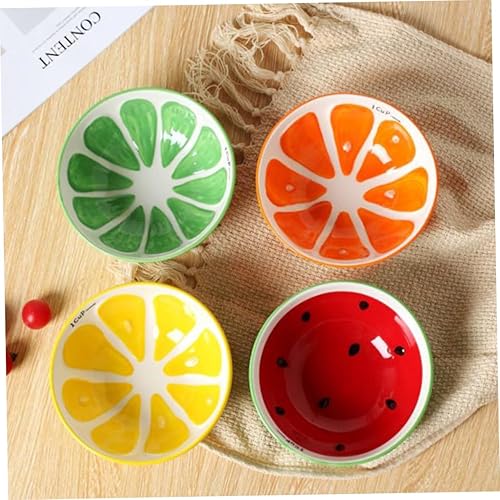 Miniatura 8 de BESTonZON Bandejas de comida para yogur para ensalada, bandejas decorativas para alimentos, fotografía, tazón de cerámica, postre, ensalada, chips,