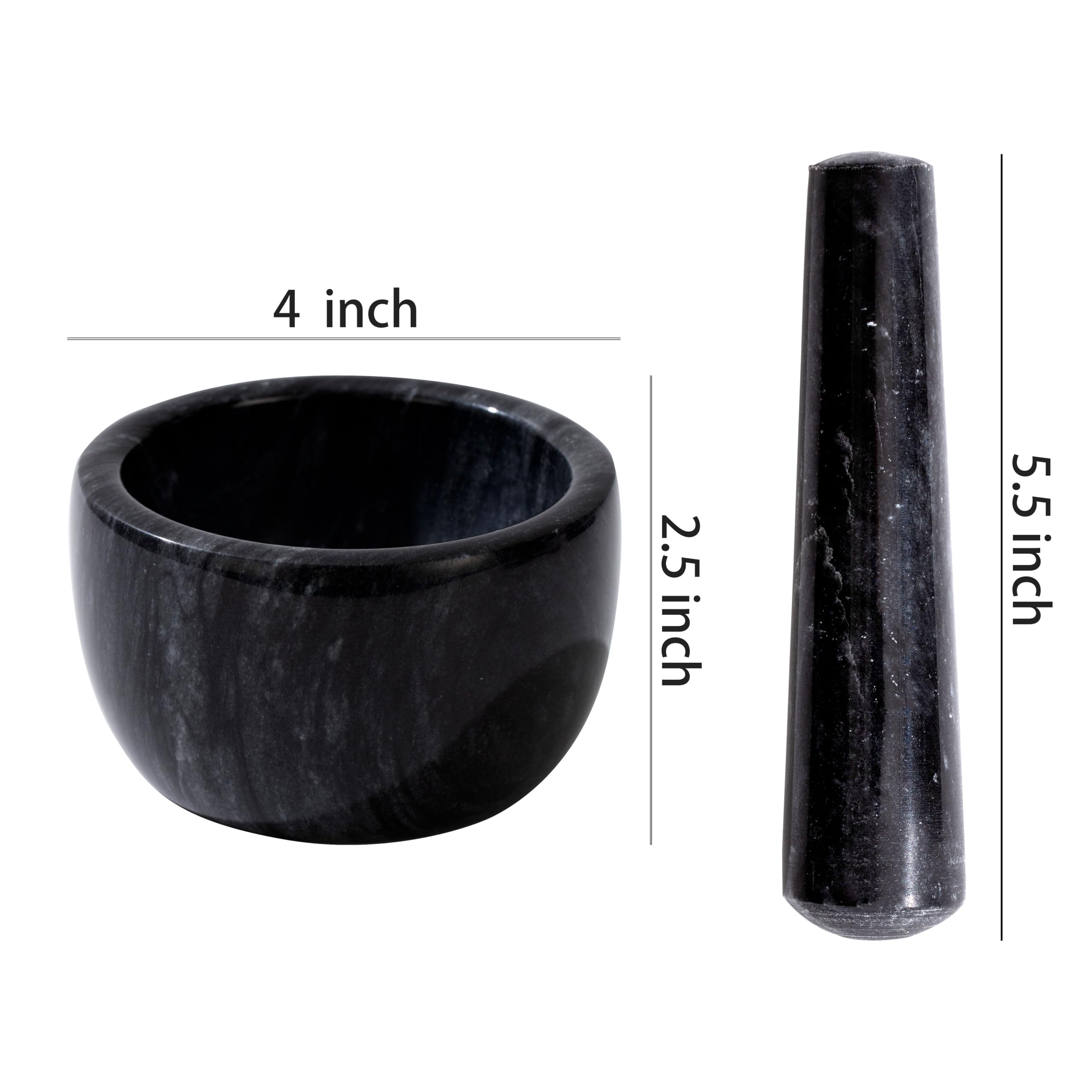 Pillenzerkleinerer, Mini-Marmor-Mörser und Stößel-Set, Pillenzerkleinerer, feines Pulver, Arthritische Hände Pillenmühle (große Größe)