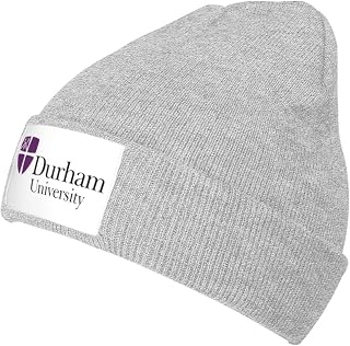 Durham University Knit Hats for Men&Women-Daily Knit Ribbed Cap Men's Knit Cuffed Beanie