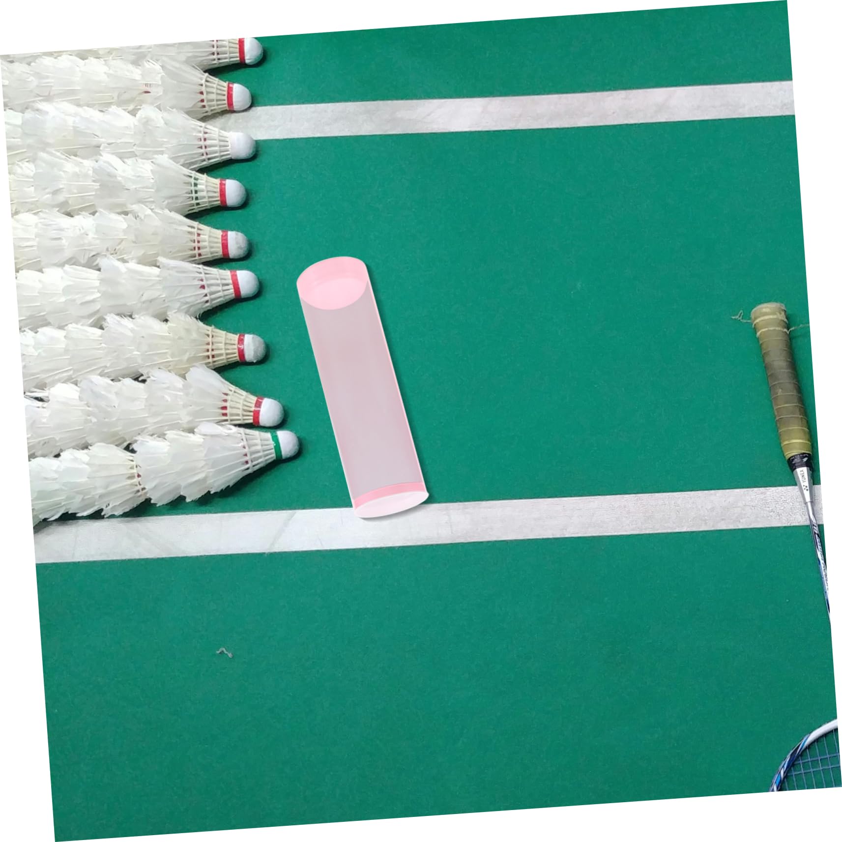 KOMBIUDA Tube de Pickball Transparent en Plastique avec Grosse Capacité, Boîte à Balles Portable pour Tennis et Badminton, pour Sports Intérieurs et Extérieurs