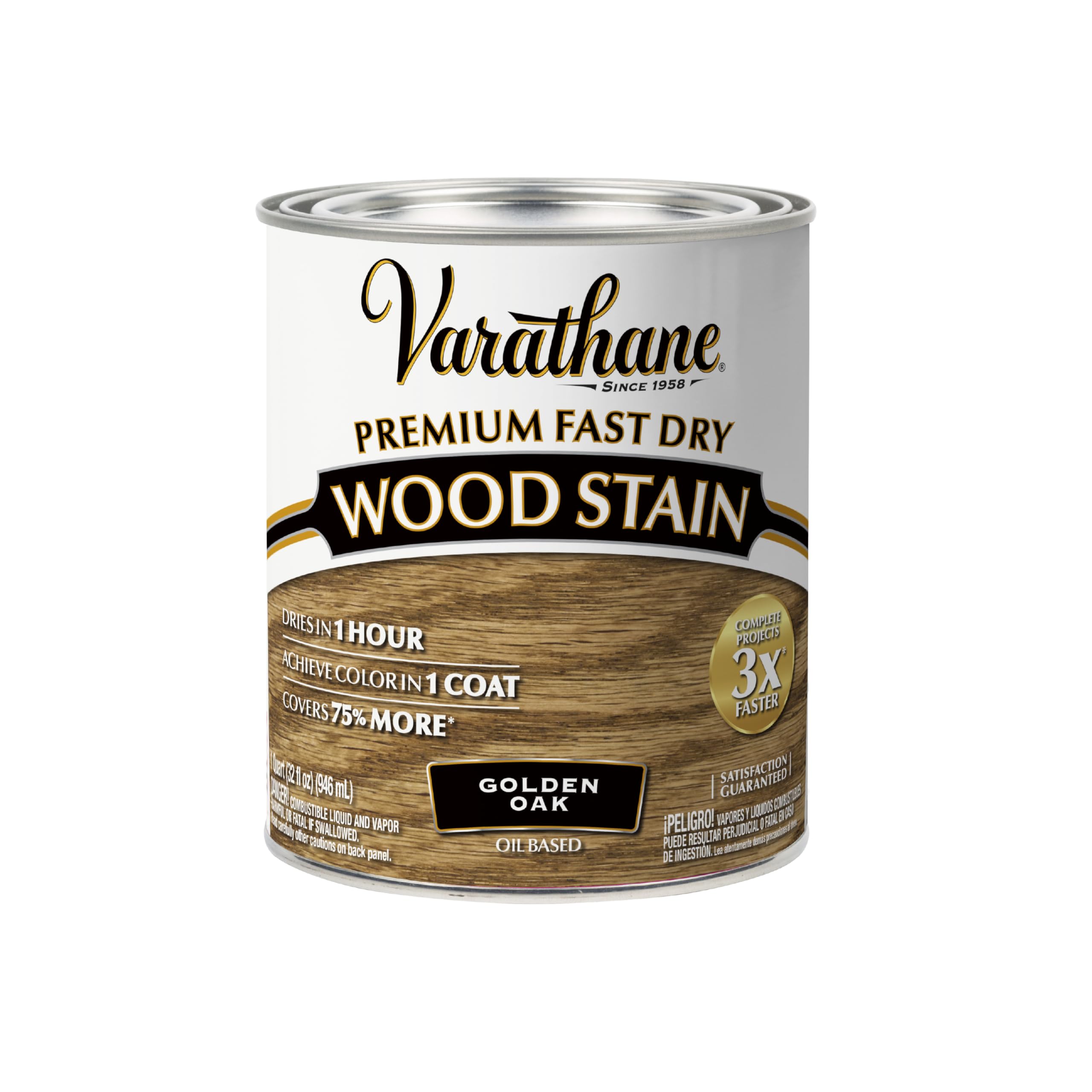 Rust-OlEUm 262003 Varathane Premium Fast Dry Wood Stain, Golden Oak, 32-Ounce Color: