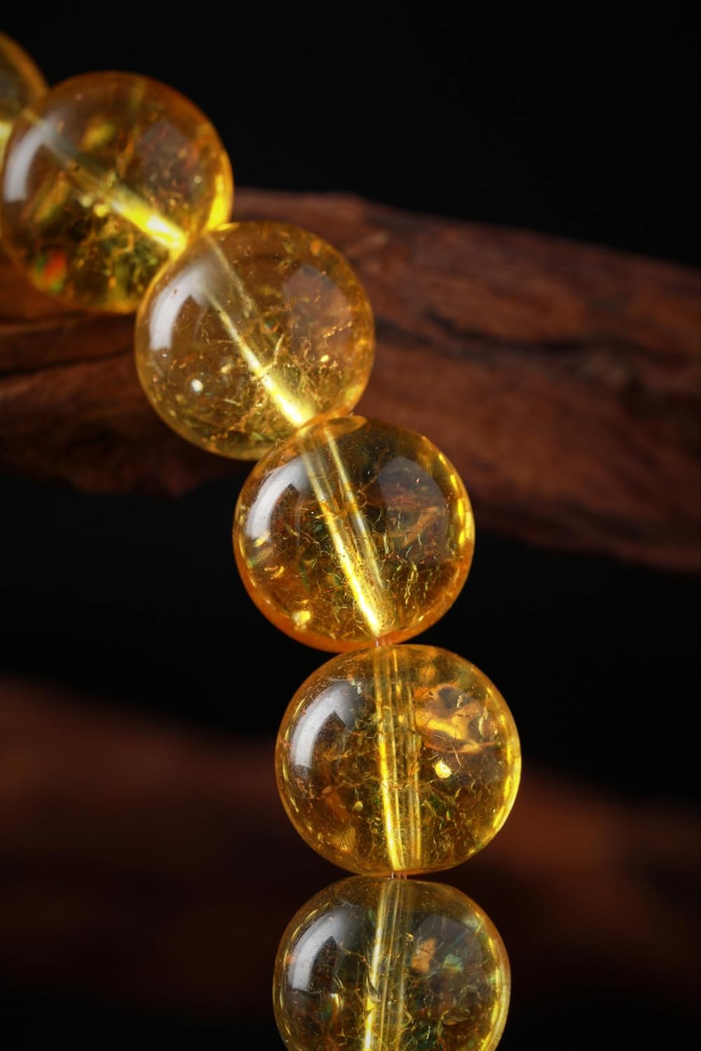 Autumn Yellow Topaz Beaded Bracelet for Women – Handmade Jewelry with Golden Tiger Eye and Rose Accents, Symbol of Wealth & Confidence - Image 4