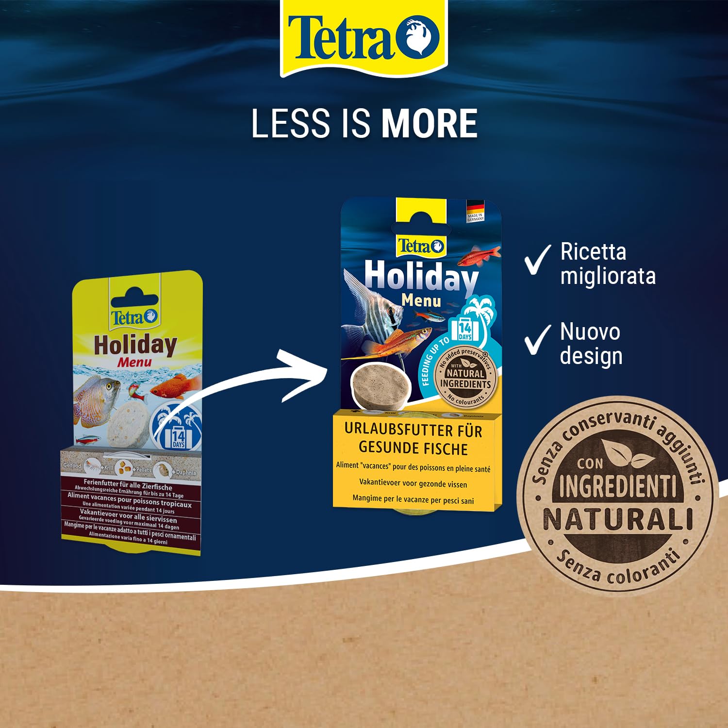 Tetra Menu Vacanze 1 Blocco x 30 g, Multicolore