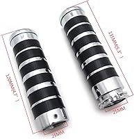 Vista 2 de HTTMT TRHB105B-1''- Agarres para manillar de motocicleta de 1 pulgada y 0.984 in compatibles con Kawasaki Vulcan 800 Classic Drifter/Magna 75/Harley