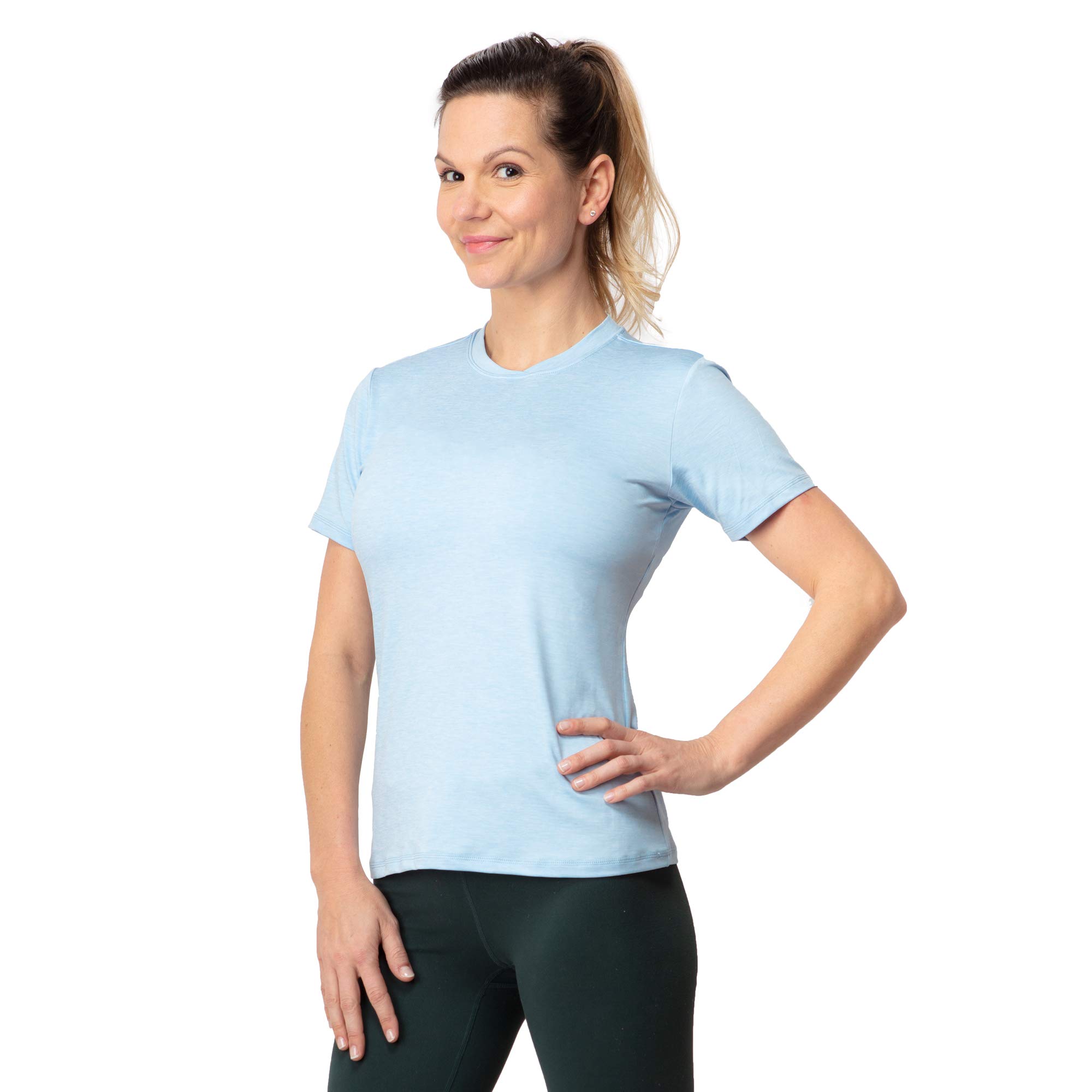 Womens Gym T-Shirt Activewear, Stretch, Outdoor Vneck Yoga Tshirt XS to XXL-image-48