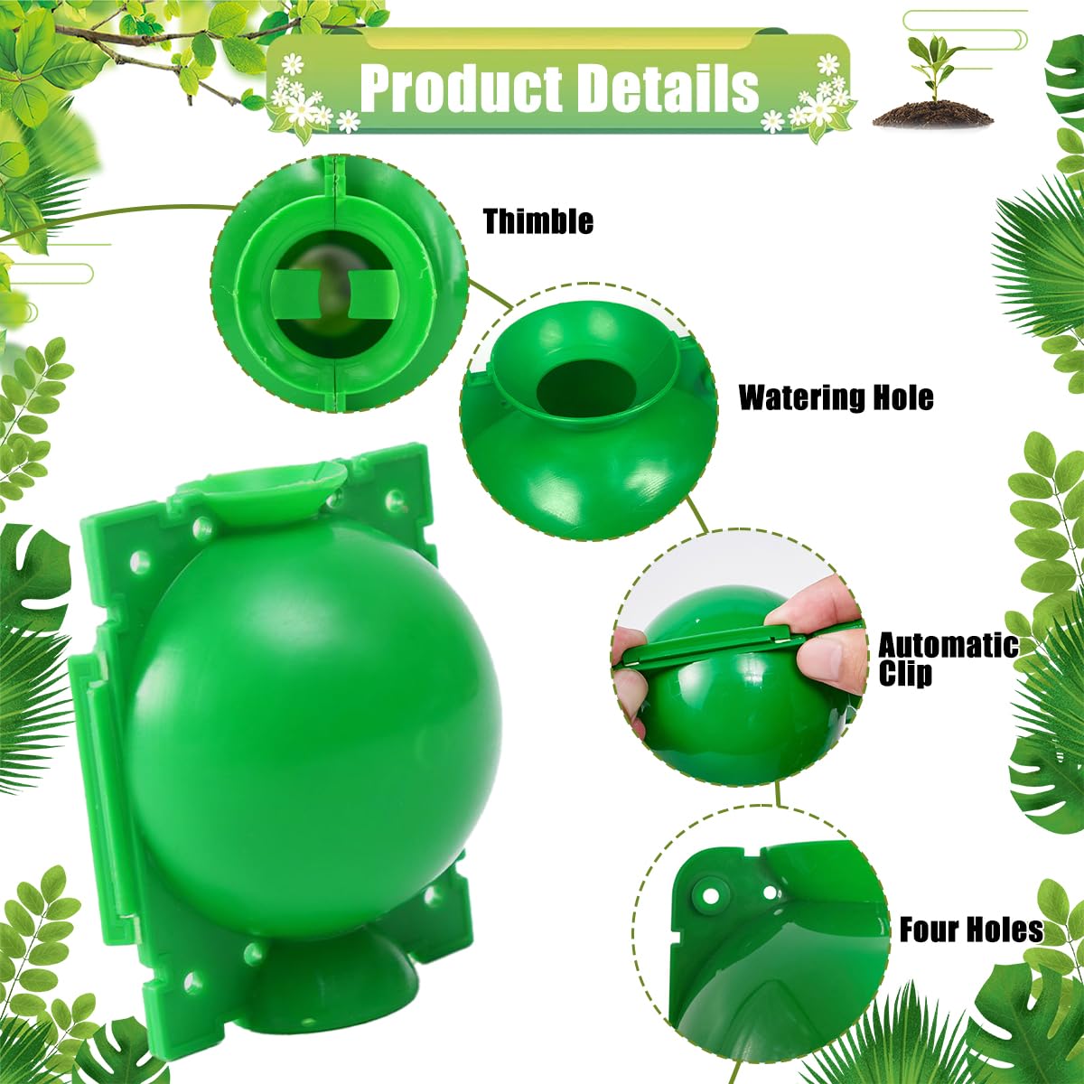 Scatola Radicamento Piante, Scatola di Innesto Delle Piante, Plant Rooting Ball, Sfere per Innesto per Piante, Scatola Coltivazione Radici Piante per Innesto da Giardino Coltivazione di Radici (Verde)