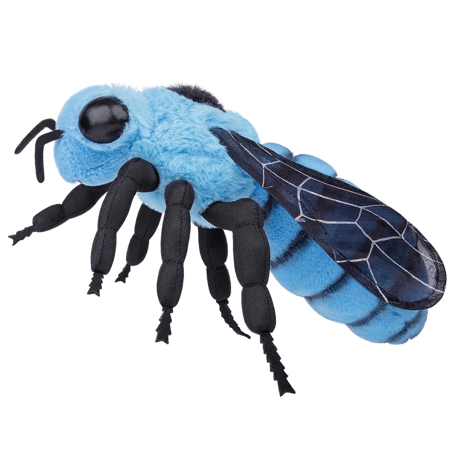 Amazon.com: BABY FRANKIEZHOU Blue Bee Plush Toy, Honey Bee Stuffed