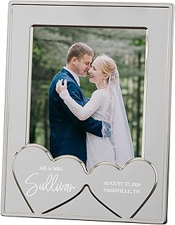 Personalization Universe Classic Elegance Wedding Hearts Personalized Si...