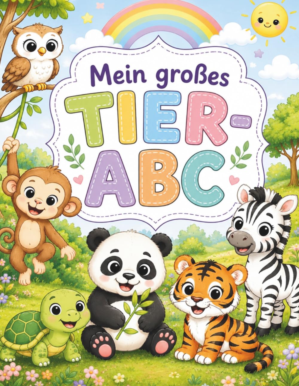 Mein großes Tier-ABC: Spielerisch das Alphabet lernen mit niedlichen Tieren, Ausmalbildern und Schreibübungen (Lernspaß für Kinder - Mein ABC)