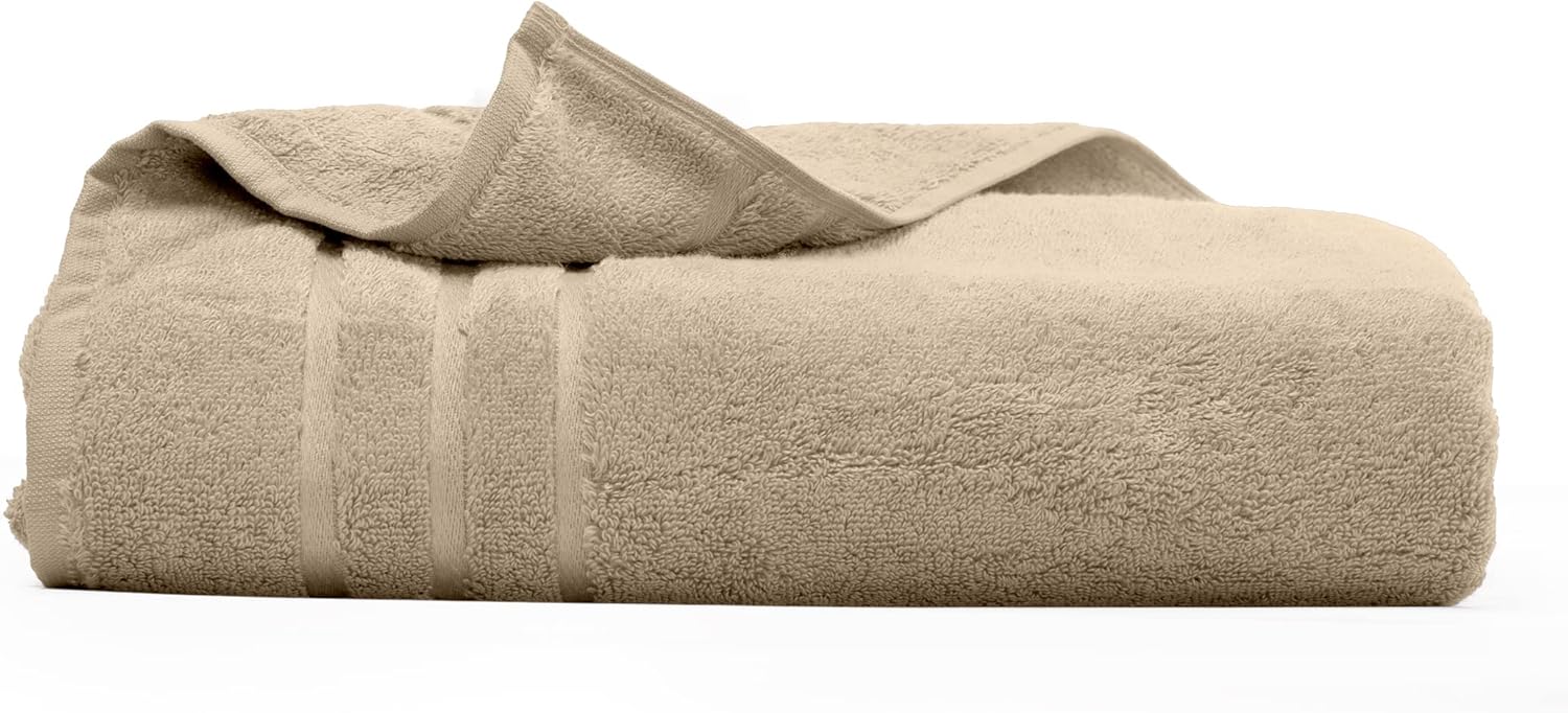 Cariloha Bamboo Bath Towel - Stone for Unisex - 1 Pc Towel