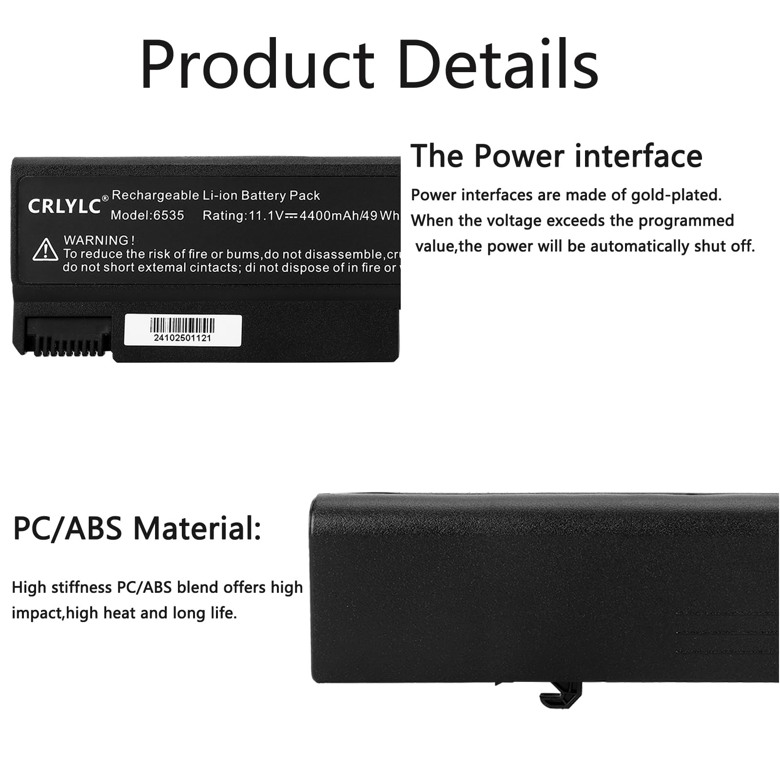 RDY Laptop batterij TD06 TD09 HSTNN-UB68 HSTNN-UB69 HSTNN-IB69 Notebook accu voor HP EliteBook 6930p 8440p 8440w Compaq 6450b 6545b 6530b 6540b 6555b 6730b ProBook 6550b (Capaciteit: 4000 mAh 11.1V