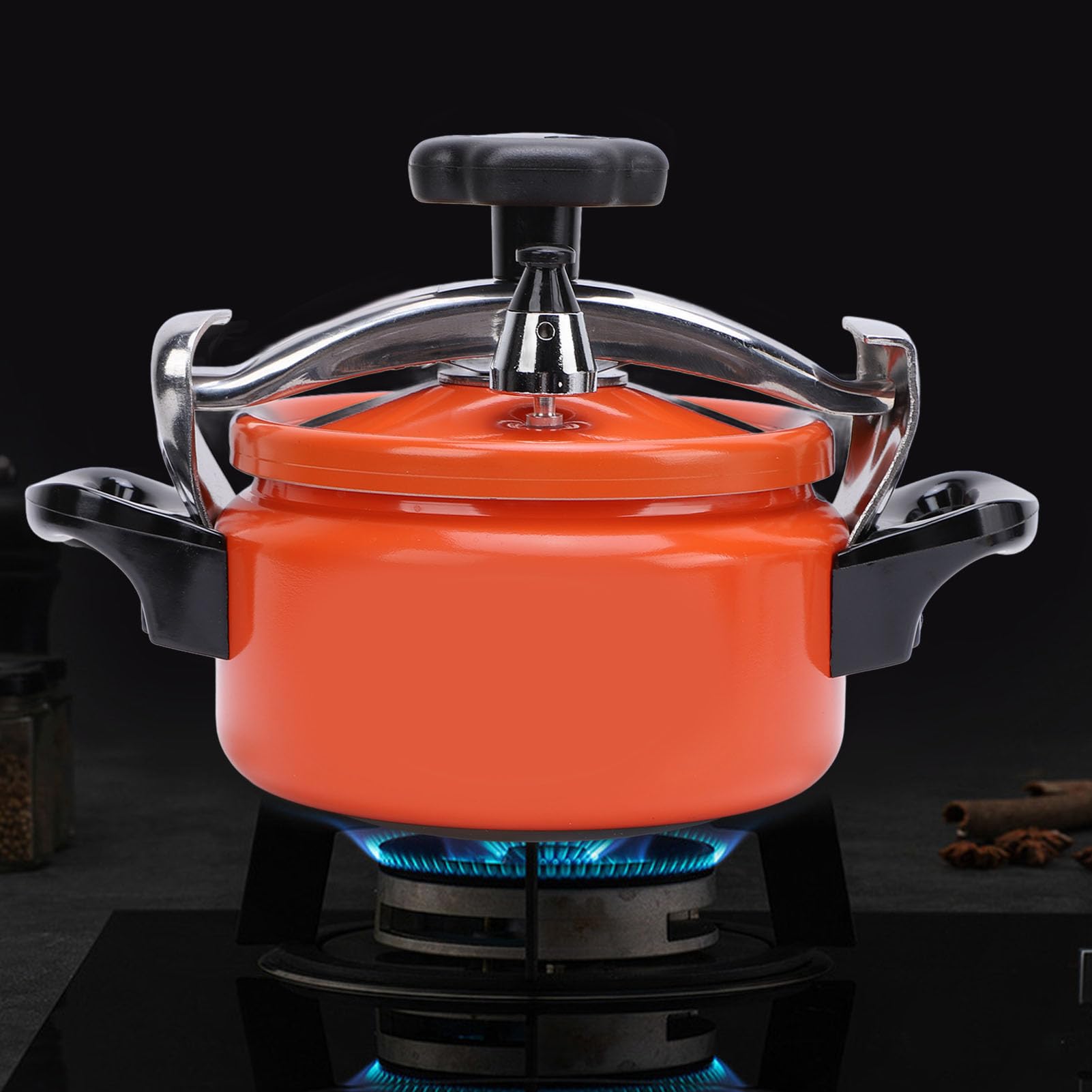 Autocuiseur, Autocuiseur à Double Fond en Alliage D'aluminium, Facile à Ouvrir et à Fermer, pour Cuisinière à Gaz (1.5L)