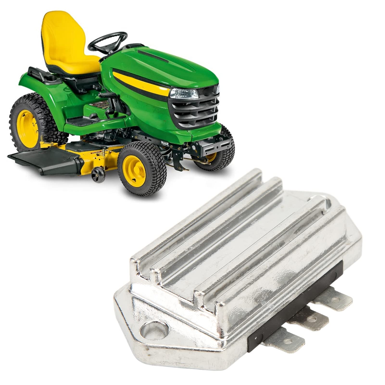 Régulateur de tension Système de et de Démarrage Régulateur de Tension Redresseur Aluminium 12V Meilleure Dissipation Thermique 41 403 01 pour Tondeuse à Gazon