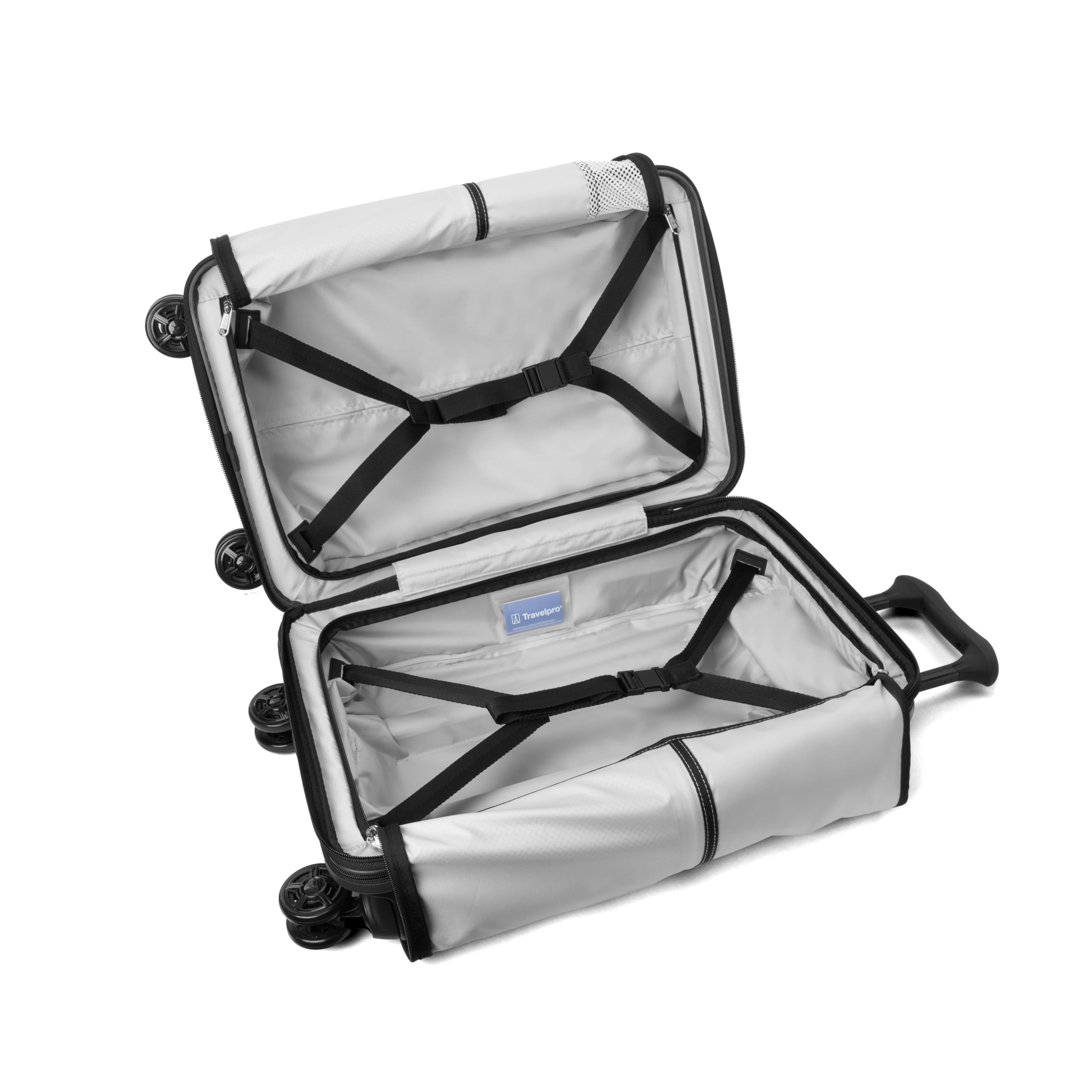 Travelpro Platinum Elite Hardside - Equipaje de Mano expandible, 8 Ruedas, Cerradura TSA, Maleta de policarbonato de Carcasa Dura, Negro Azabache, Equipaje de Mano de 21 Pulgadas