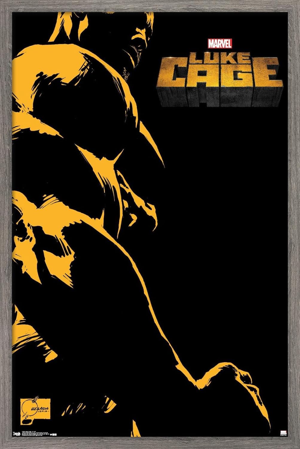 Trends International Marvel Comics TV - Luke Cage - One Sheet Wall Poster, 22.375" x 34", Premium Poster & Mount Bundle