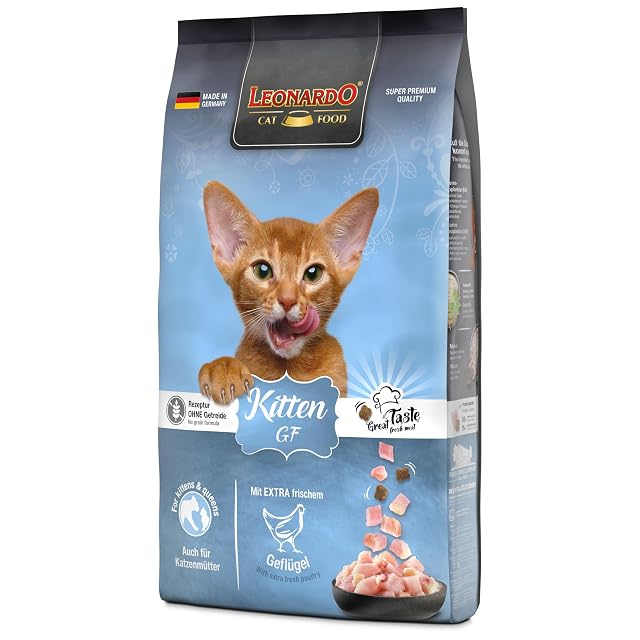 Foto 3 de 4 de LEONARDO Kitten GF - Comida para gatos, 7,5 kg, sin cereales, alimento seco para gatitos de hasta 1 año…