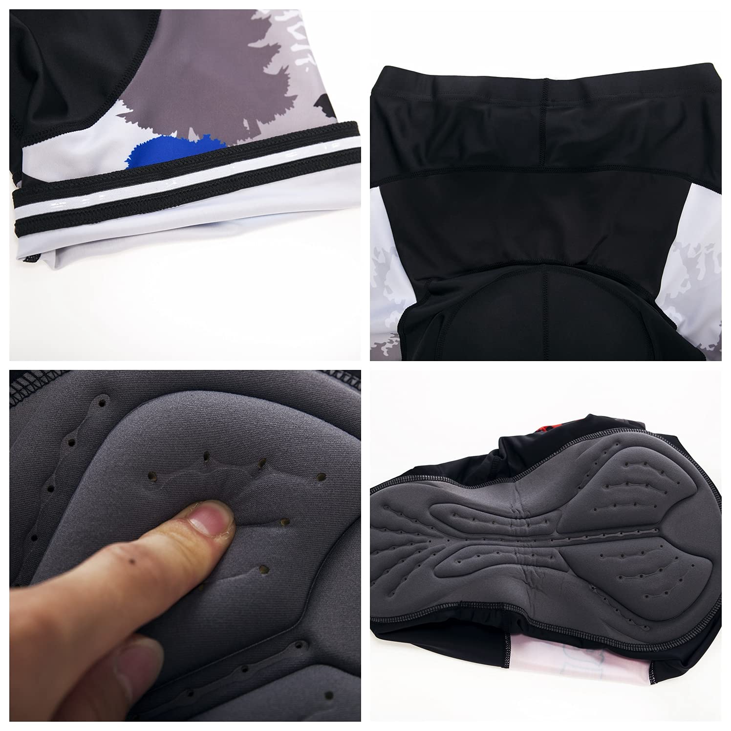 Weimostar Radtrikot Shorts Set gepolsterter Herren Bike Top Anzug