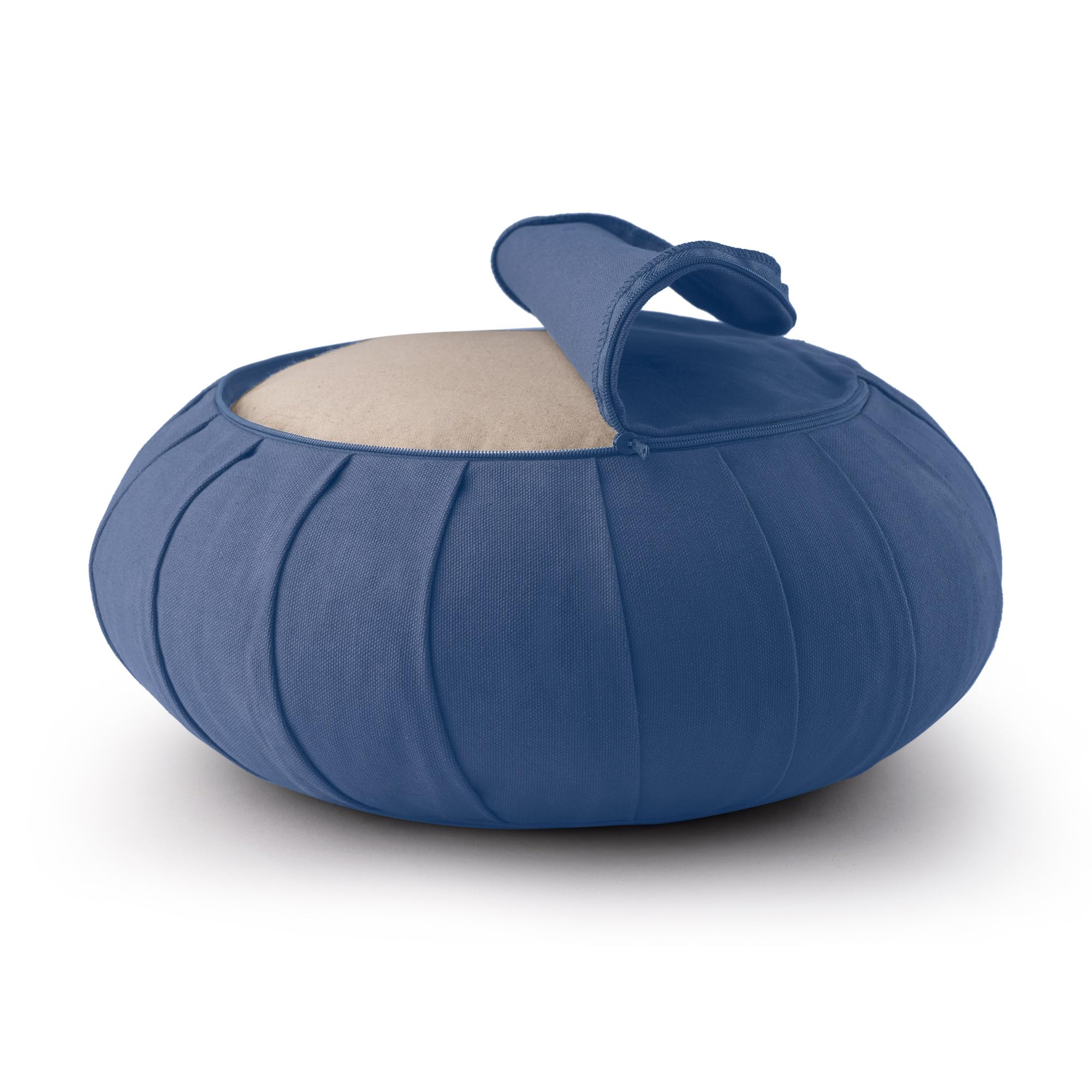basaho CLASSIC Zafu Cuscino da Meditazione | Cotone Organico | Gusci di Grano Saraceno | Rivestimento Lavabile Rimovibile