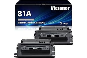 2-Pack CF281A 81A Black Toner Cartridge