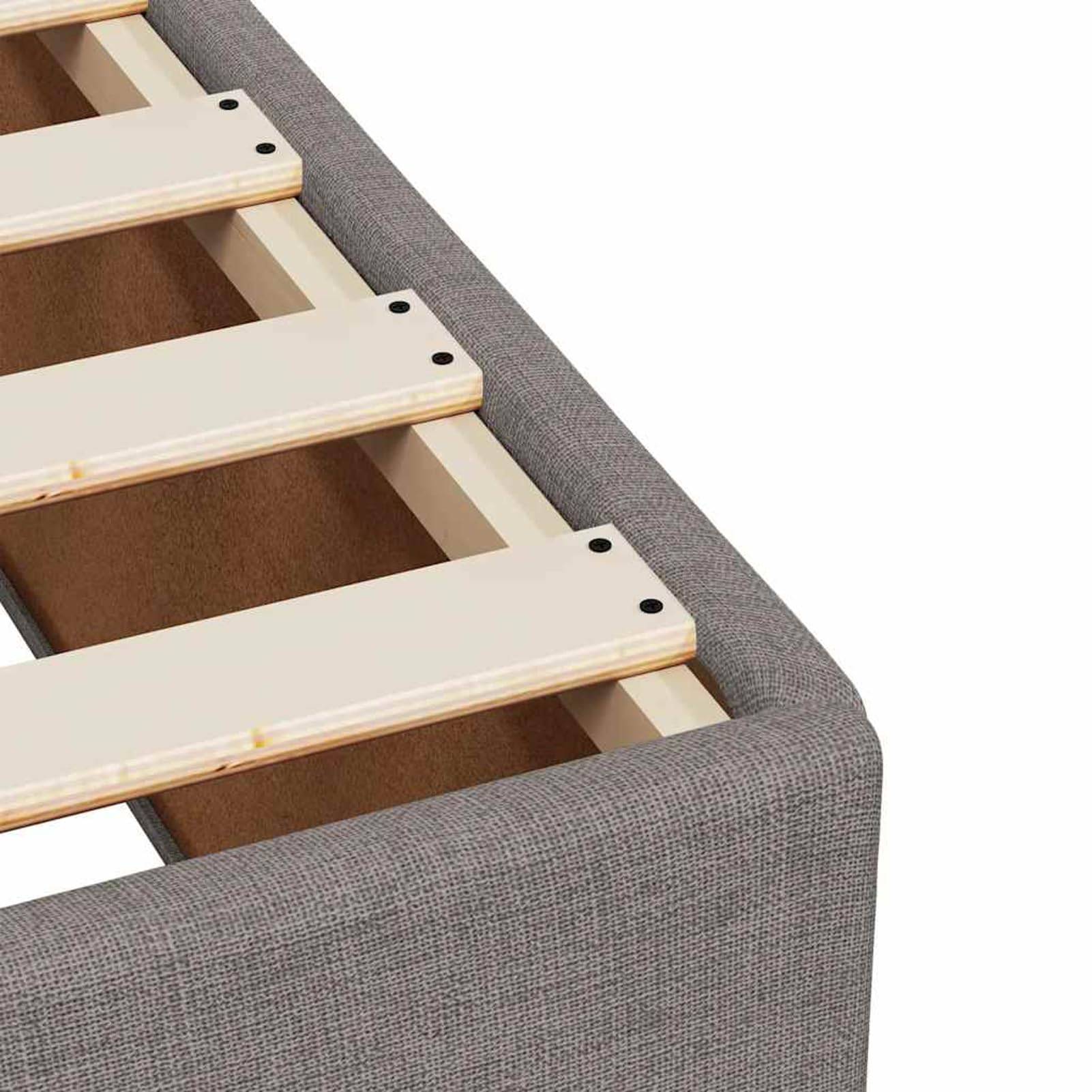ATOMSTACK MAKER Letto a molle insacchettate con materasso a molle insacchettate (140 x 190 cm), rivestimento in tessuto tortora, traspirante e lavabile, incluso rivestimento, comodo sistema di sonno