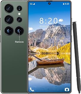 WWT I25 Ultra Unlocked Phone,Android 14 16+1TBGB Smartphone,Built in Pen The Phone,Cell Phone Battery 7000mAh 6.99" HD Screen,Dual SIM/5G/Face ID/Fingerprint Lock/GPS (Green, 16+1TB)