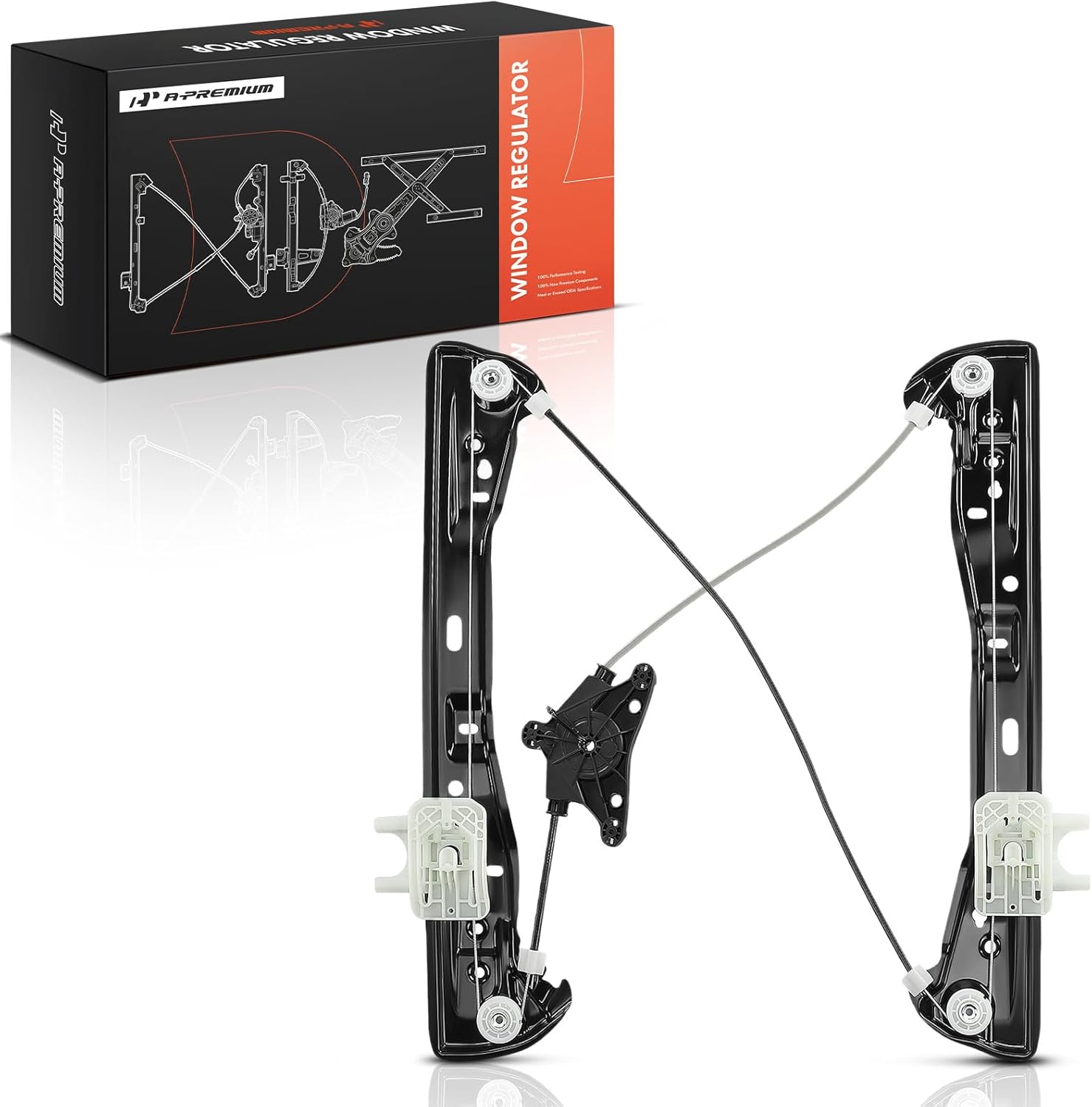 A-Premium Front Left Driver Side Electric Power Window Regulator Without Motor Compatible with BMW 530e 2018-2023, 530i 2017-2023, 540i 2017-2023, 540d xDrive 2018, M5 2018-2023, M550i xDrive