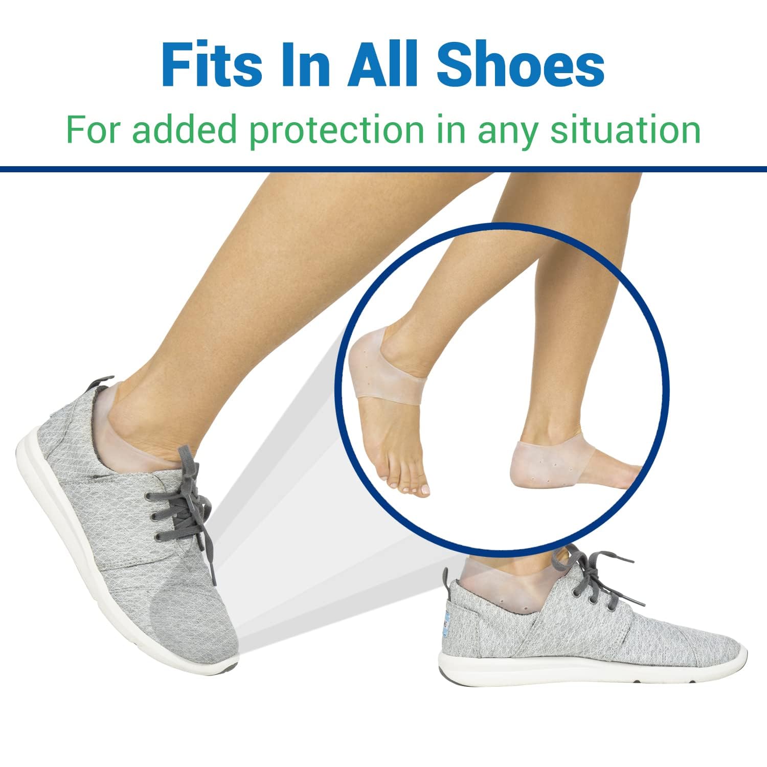 ViVEsole Silicone Gel Heel Cups - Shoe Inserts for Plantar Fasciitis, Sore Heel Pain, Bone Spur & Achilles Pain - Pad & Shock Absorbing Support (Heel Protectors) 3 71wCjGYv5mL. SL1500