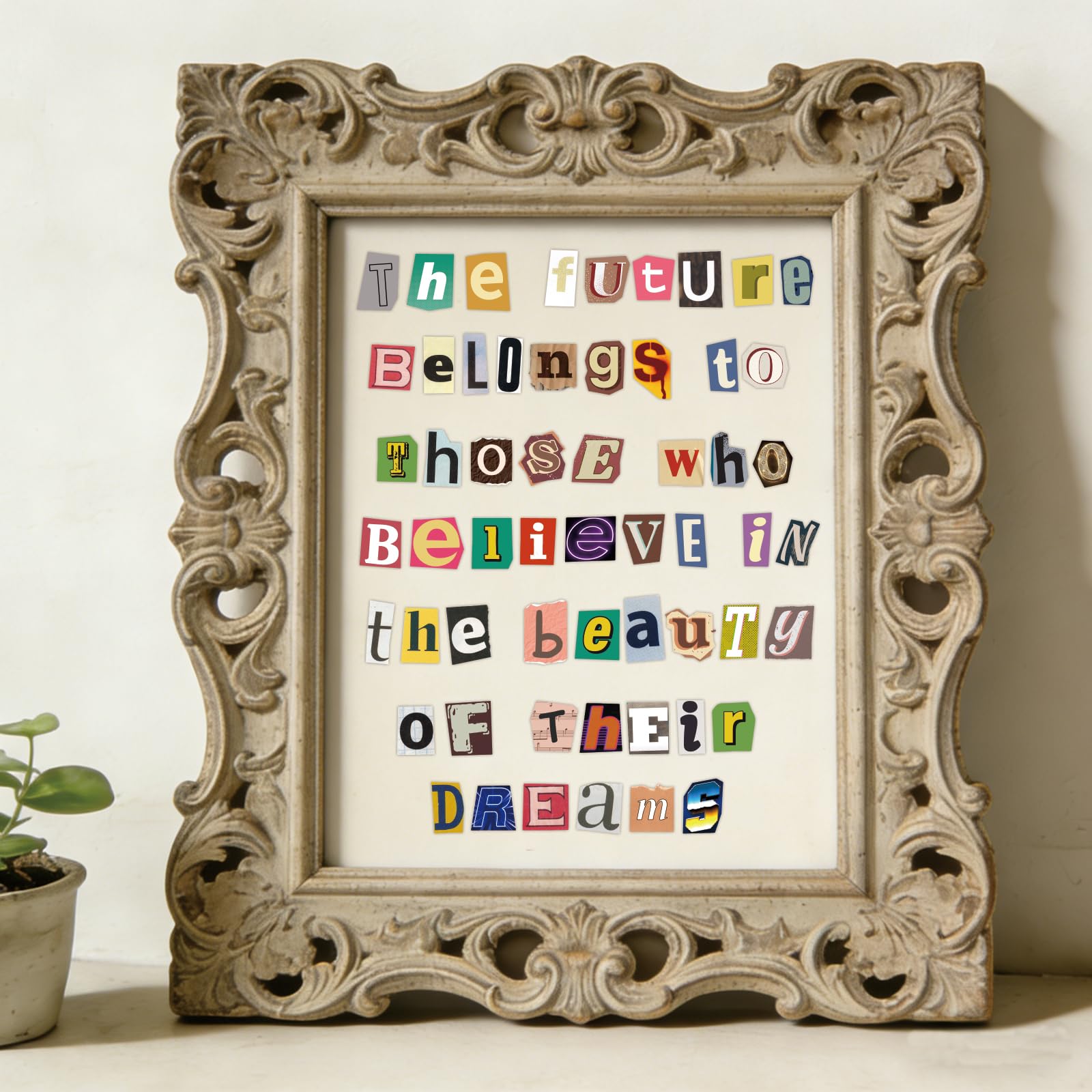 Vintage Letter Stickers - Scrapbook & DIY -2