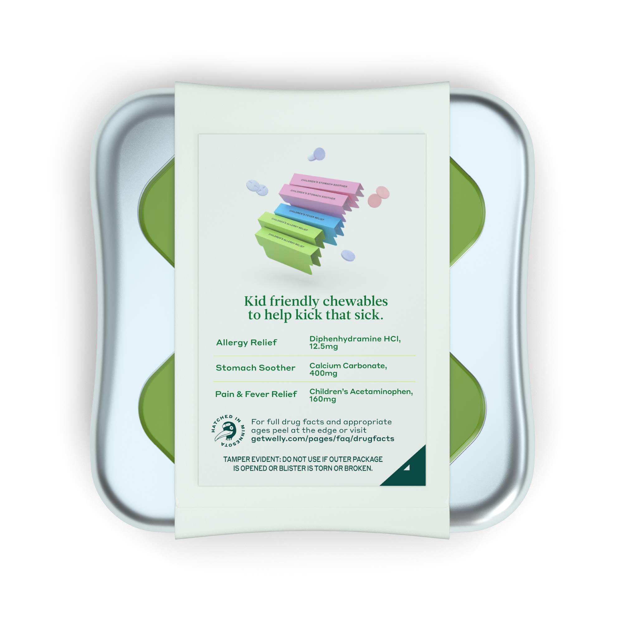 Welly Remedies Children's Medicine Travel Kit, Individually Wrapped